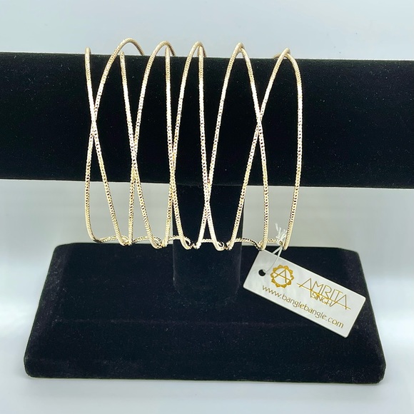 AMRITA SINGH Reina Cuff Adjustable Gold Bracelet NWT - Picture 2 of 10